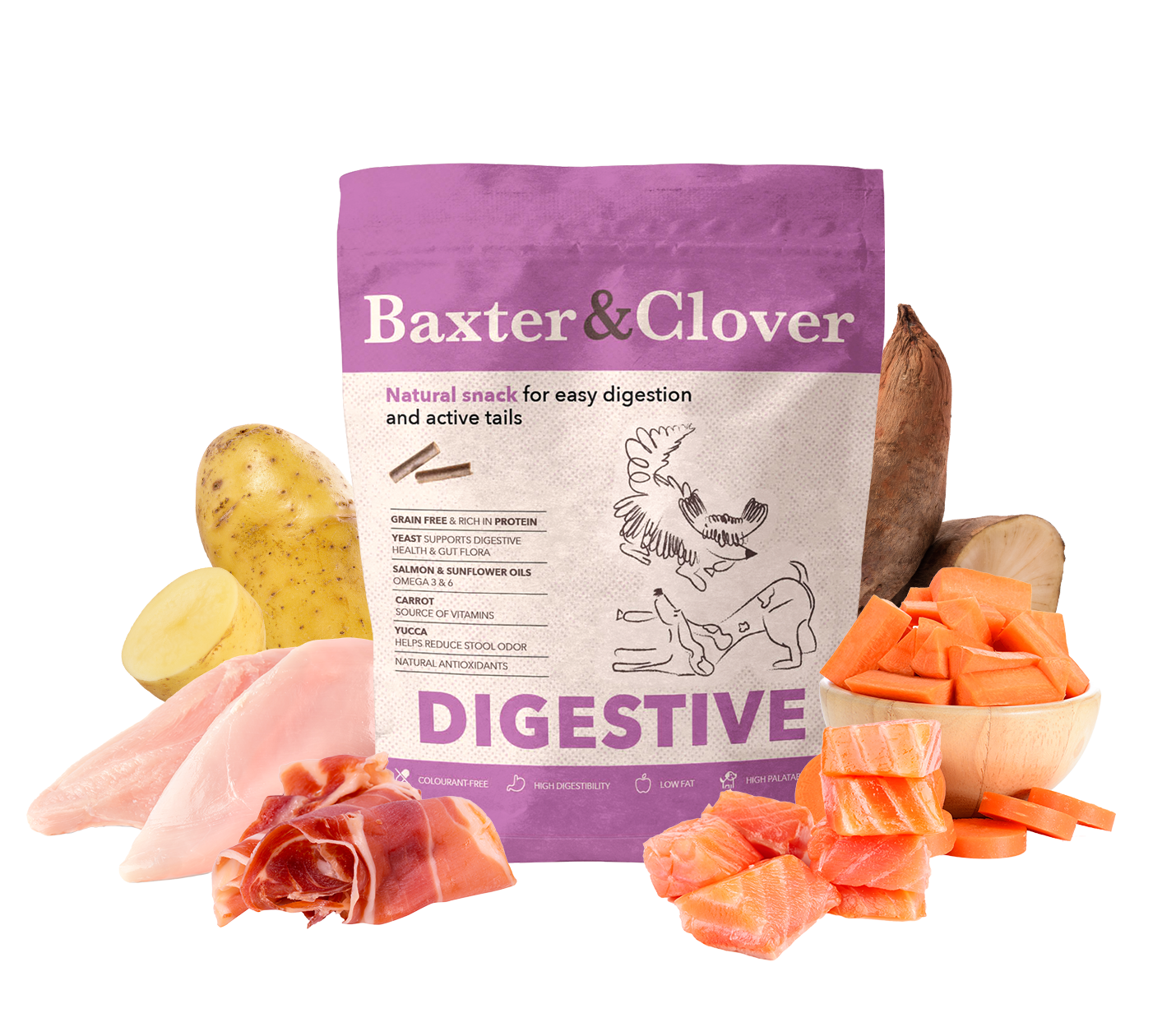 Baxter&Clover Natural Snacks Digestive