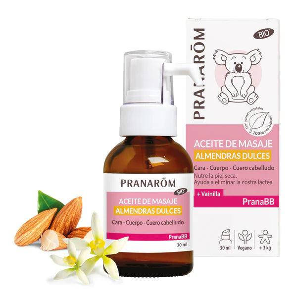 PranaBB Aceite de Masaje Almendras Dulces 30 ml Bio