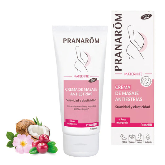 PranaBB Maternidad Crema de Masaje Antiestrías 100 ml Bio
