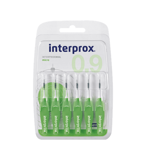 CEPILLO INTERPROX MICRO 0.9 mm 6 UDS RECTO