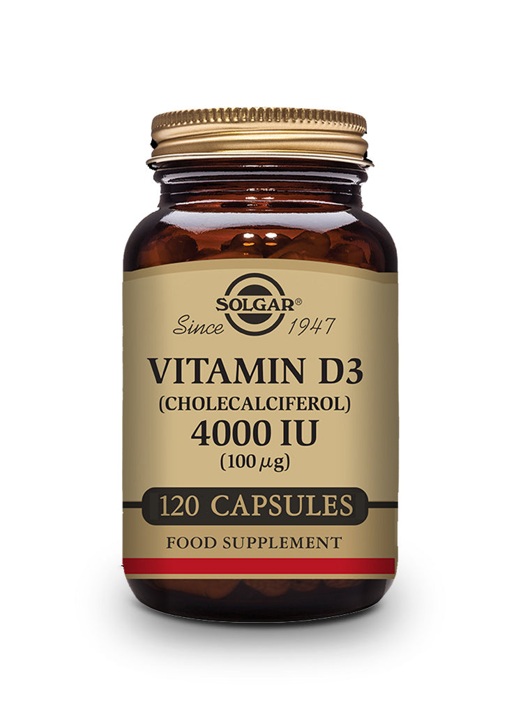 VITAMINA D3 4000 UI (100 µg) (Colecalciferol). Cápsulas Vegetales