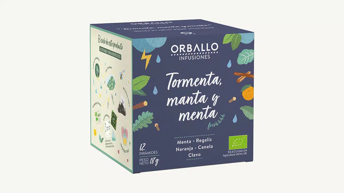 Infusión Tormenta, manta y menta Orballo