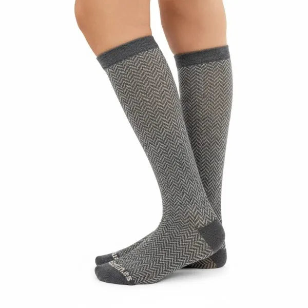 Calcetines compresivos espiga gris